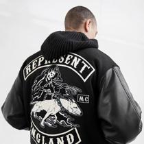 Represent Varsity Jacket 7082 Black - Represent Clothing Shop