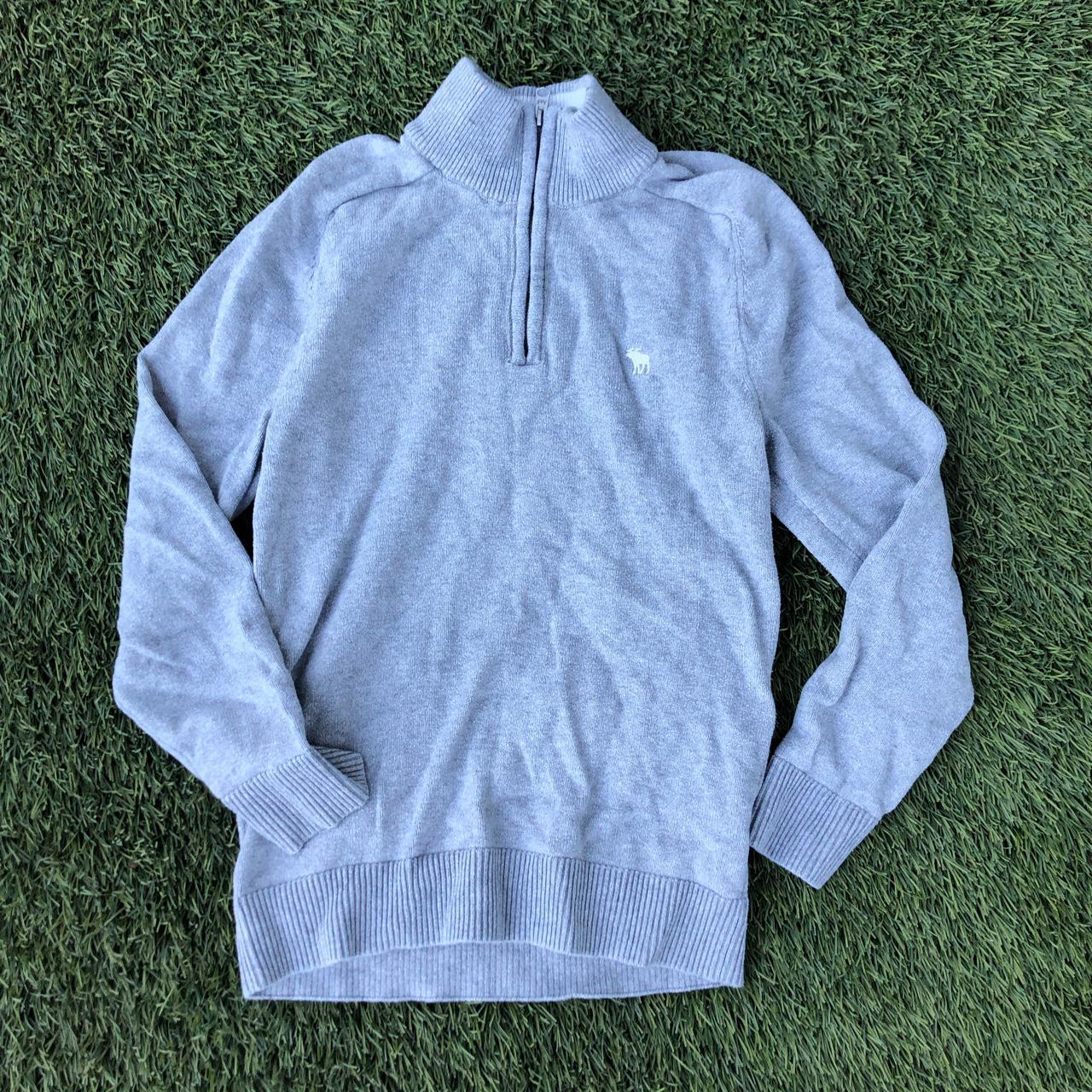 Abercrombie & Fitch Men's Grey Jumper Depop