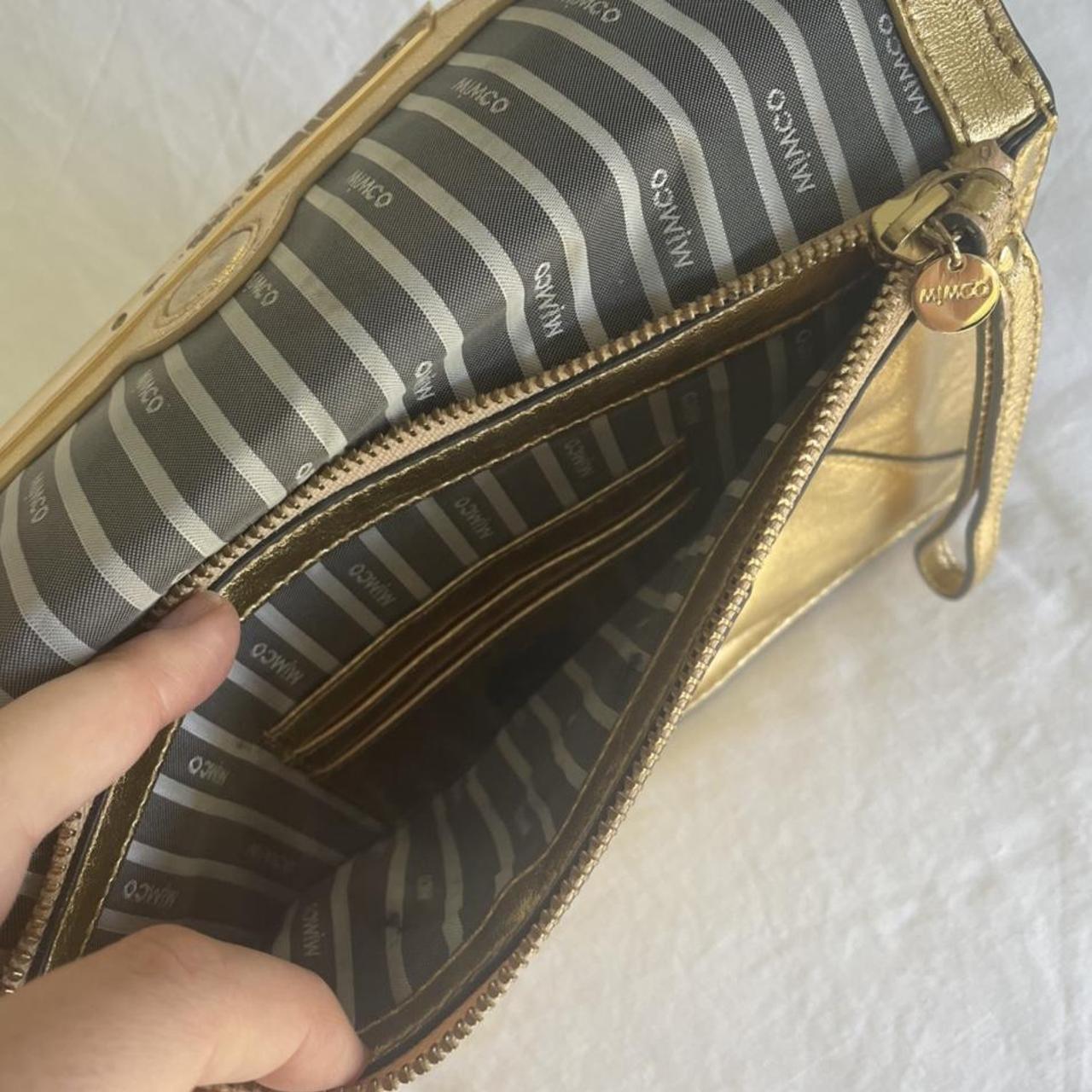 Mimco gold clutch Used a few times noticeable... Depop