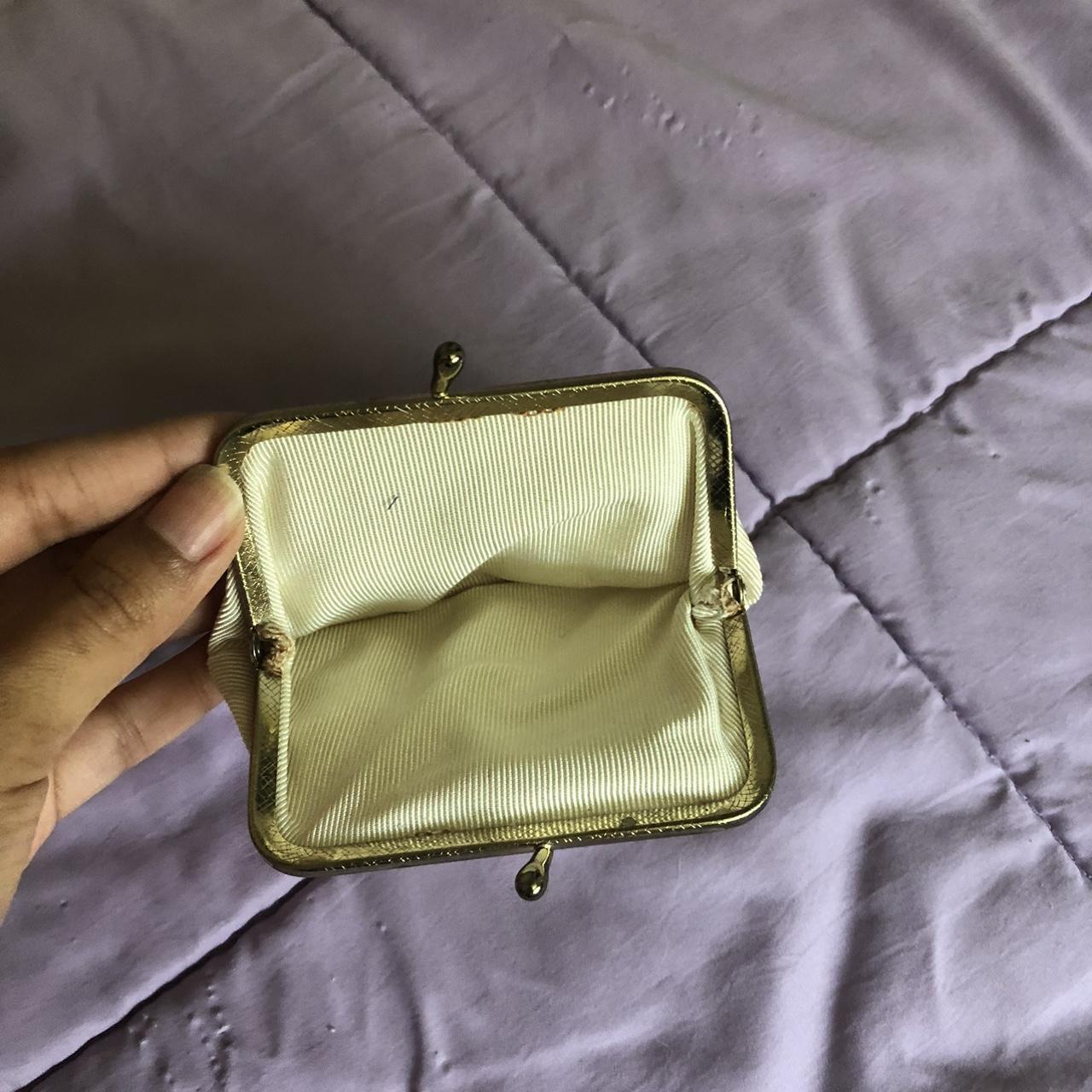 Women's Cream and Gold Bag | Depop