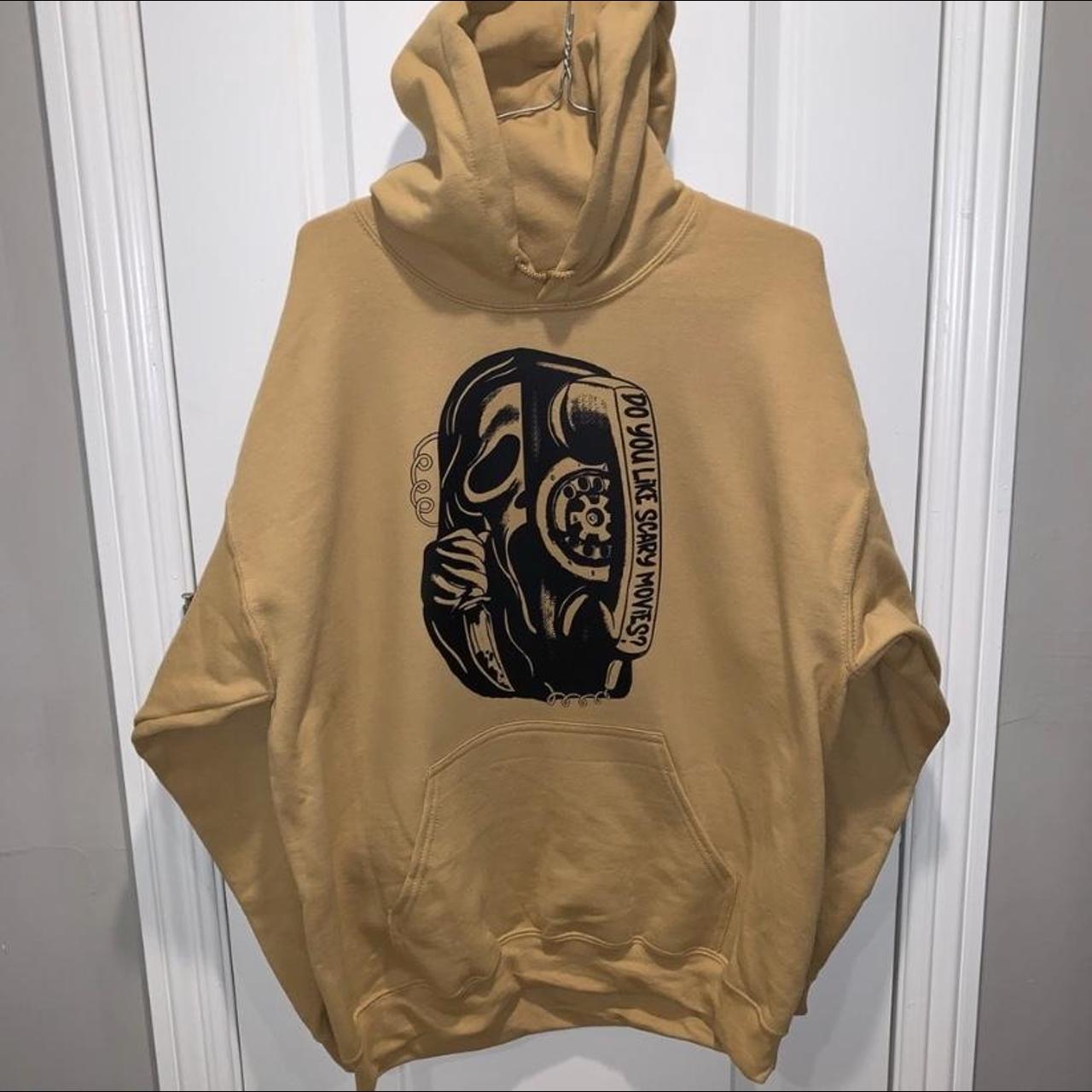 Gildan Women's Tan Hoodie | Depop