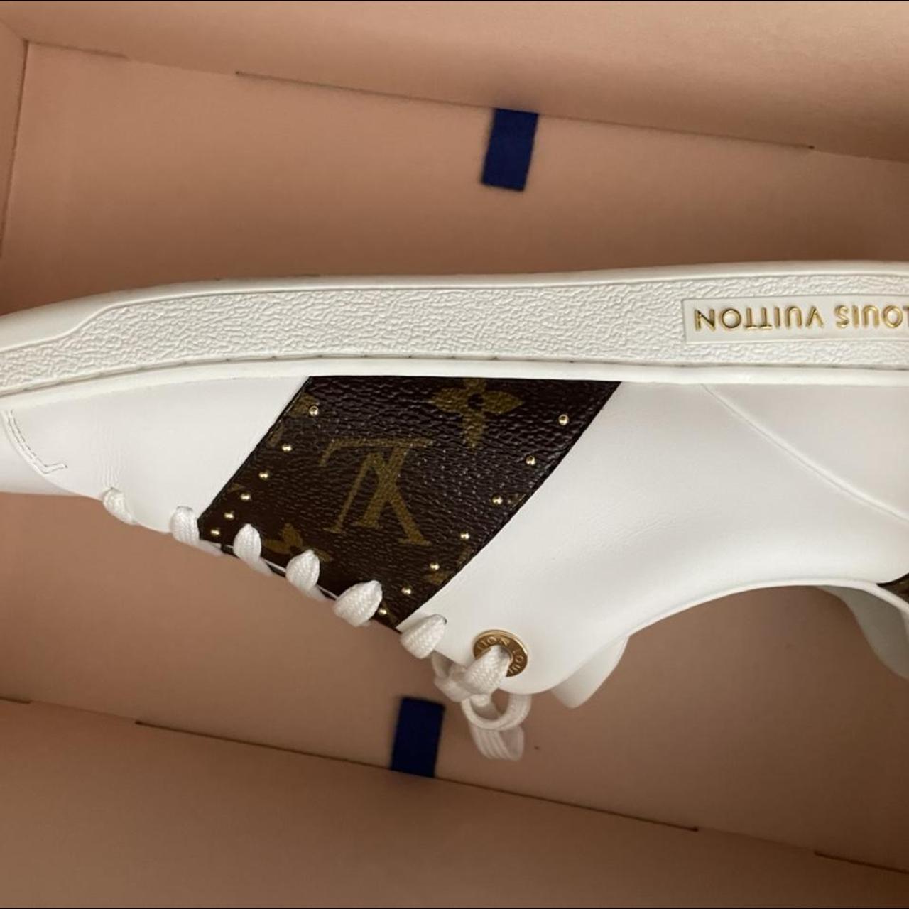 Genuine Louis Vuitton men's white loafers, never - Depop