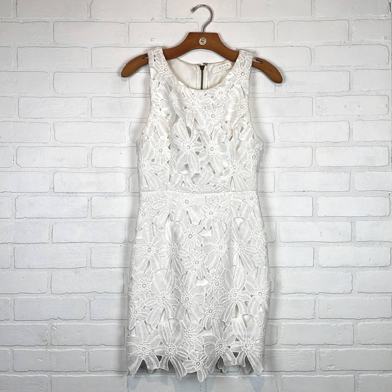 Astr white hotsell lace dress