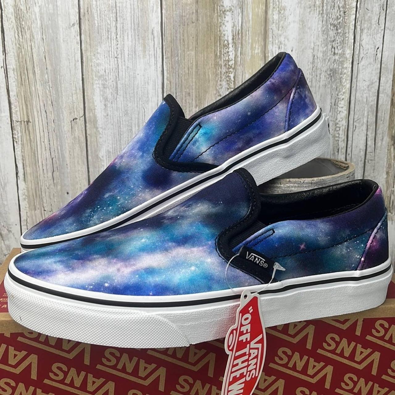 vans cosmic galaxy slip on