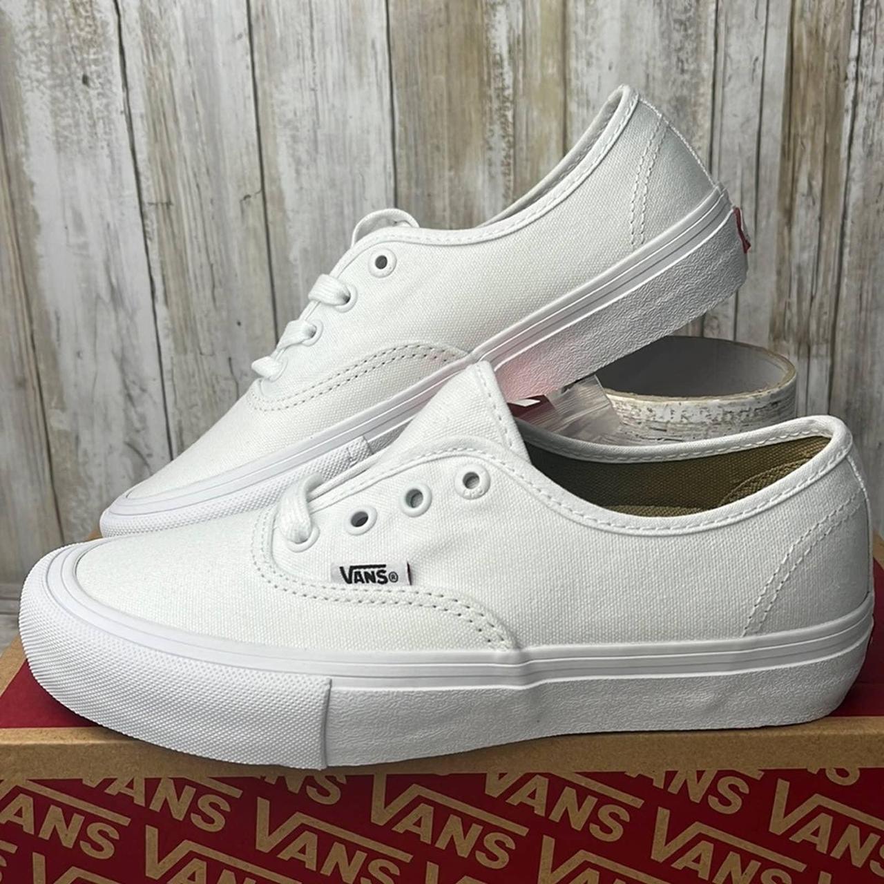 vans authentic broken white