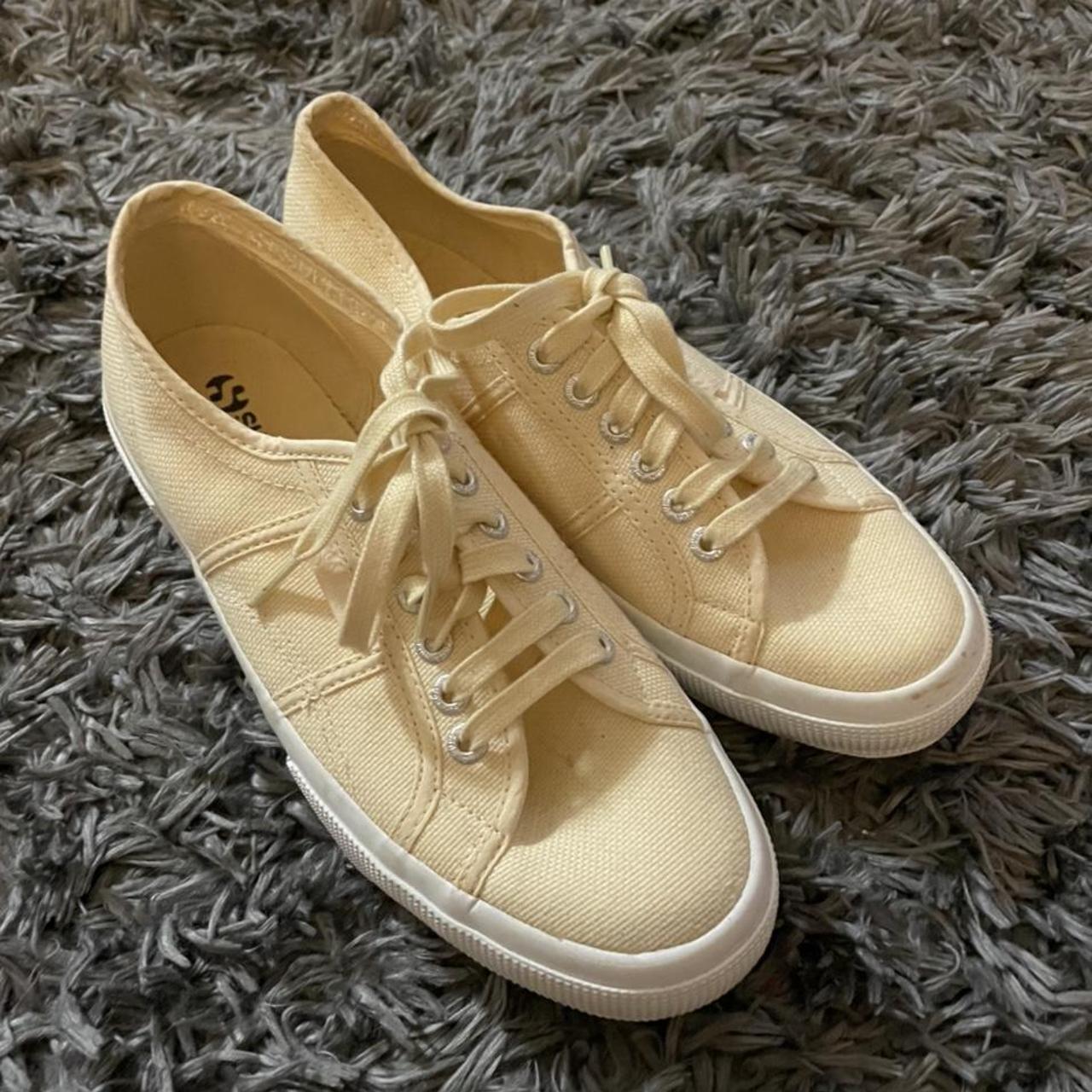 Yellow Sneakers. Mens Size 9 or Womens 9.5. superga. Depop