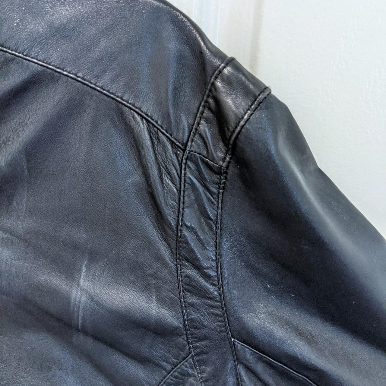 Industry Men's Leather Bomer... - Depop