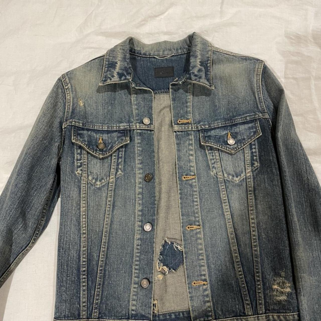 Saint Laurent denim jacket Worn a few times Size m - Depop