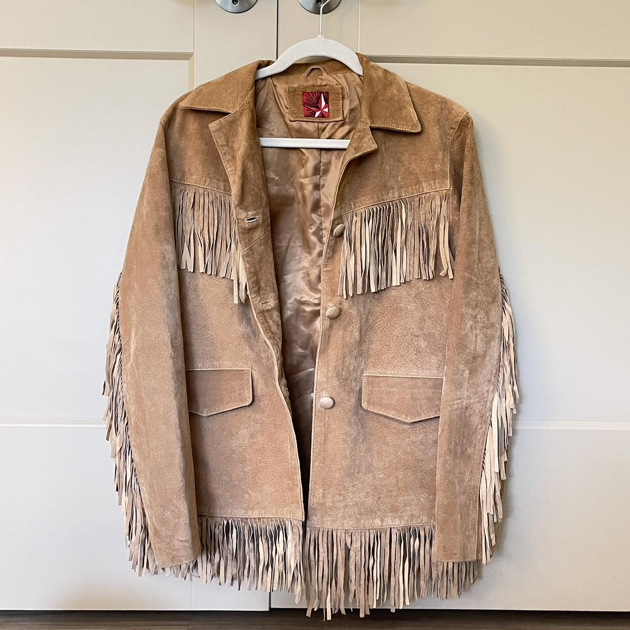 Vintage fringe jacket!! I thrifted this awhile ago... - Depop