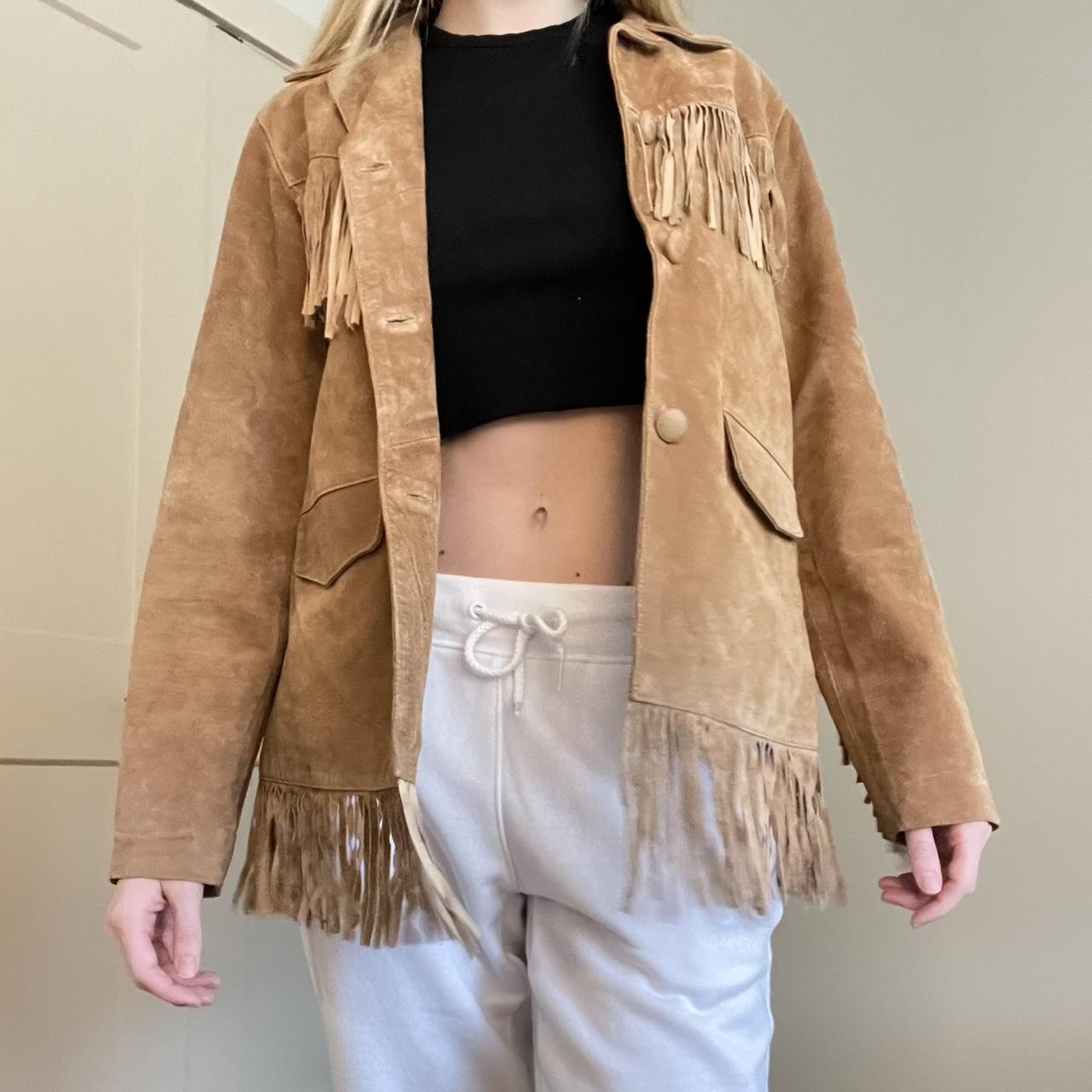 Vintage fringe jacket!! I thrifted this awhile ago... Depop