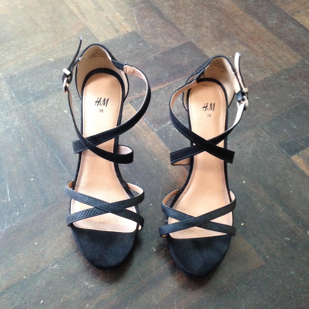 Stunning h m strappy sandals worn once Size 38 5 Depop