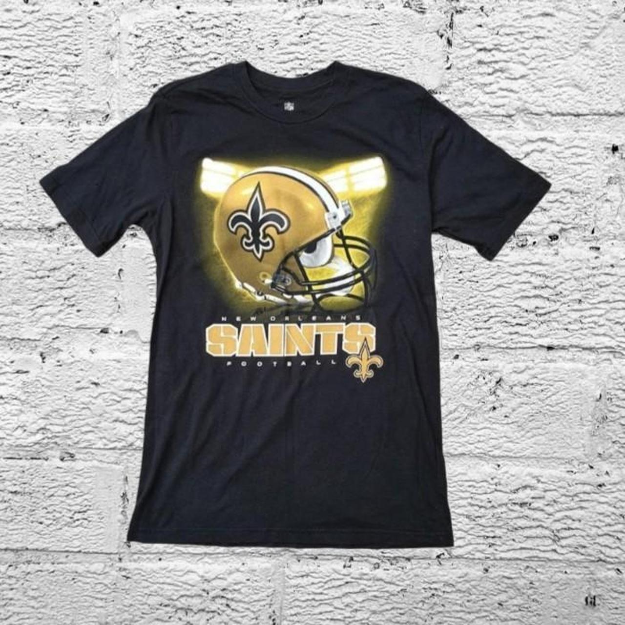 New Orleans Saints Helmet Graphic T Shirt Official... - Depop