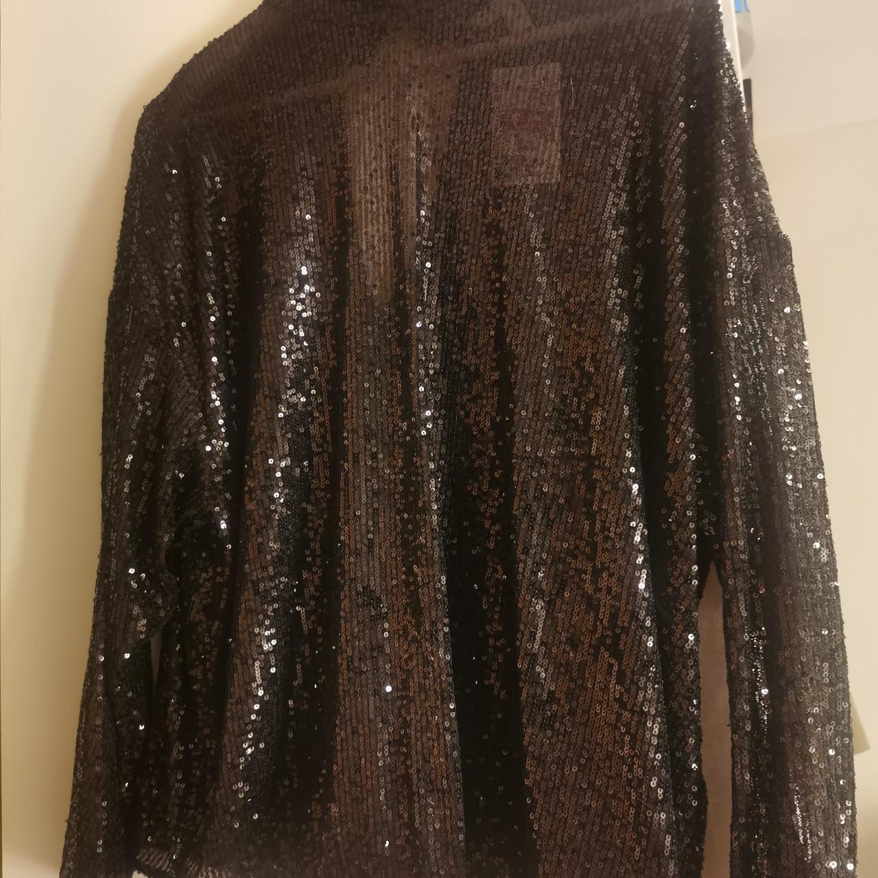 H&M Black sparkly top, prefect wear for