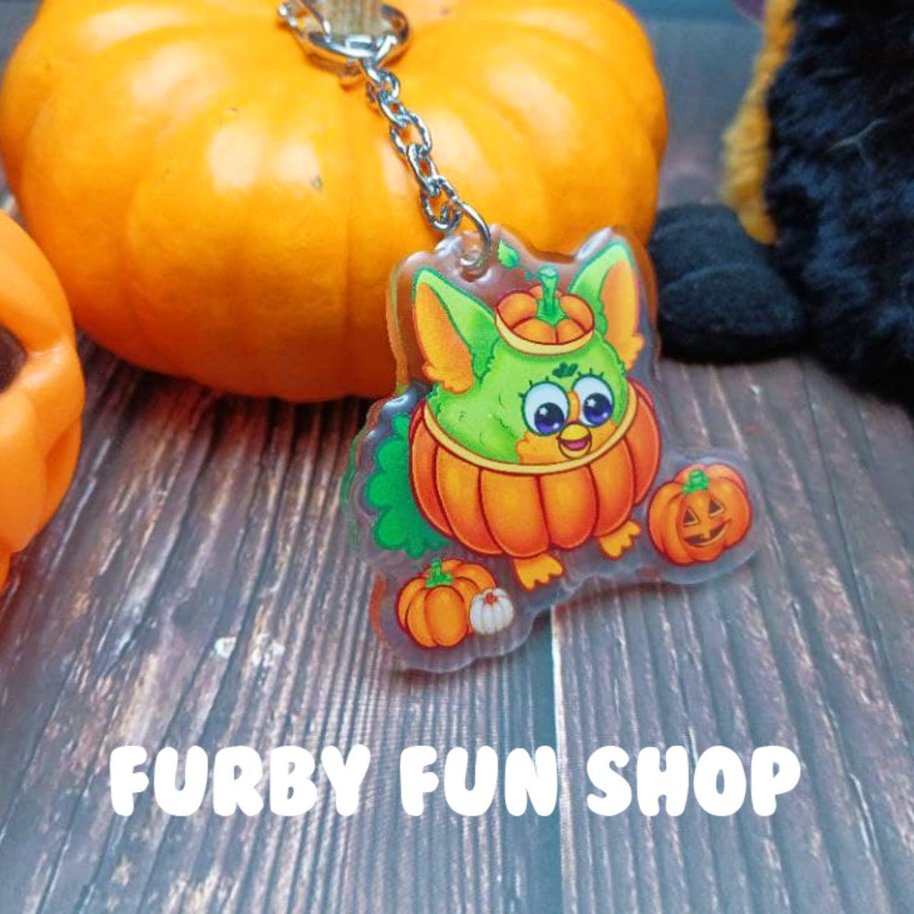 Limited edition Halloween Pumpkin Furby Acrylic... - Depop