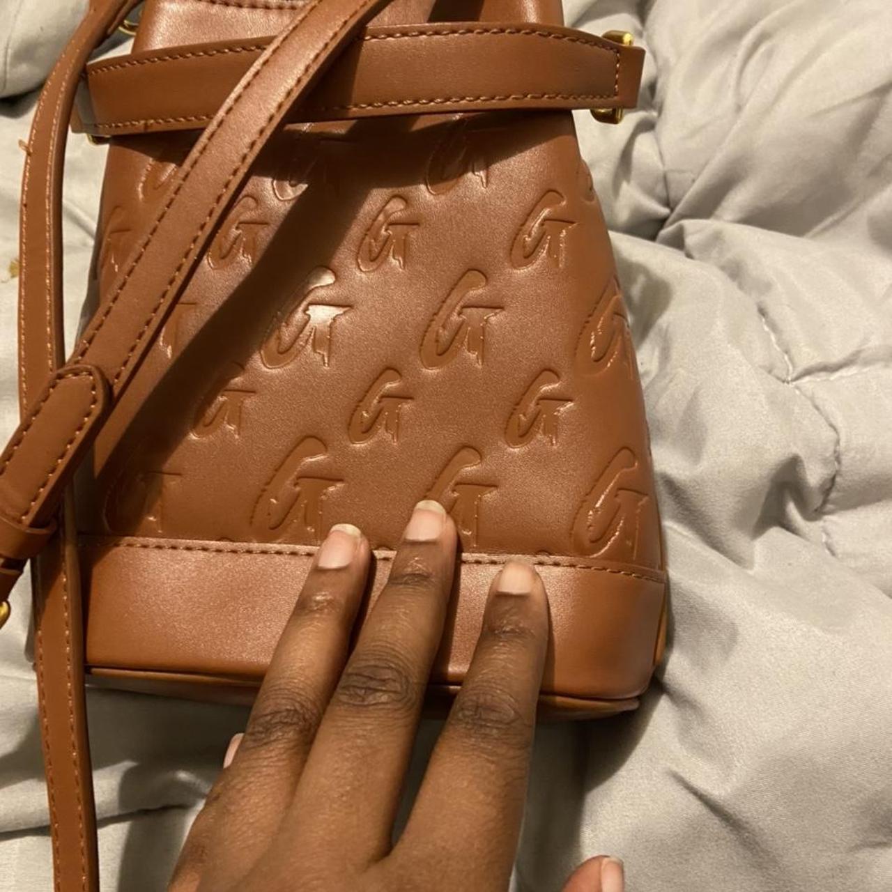 Glamaholic Lifestyle small bucket bag brown used no... - Depop