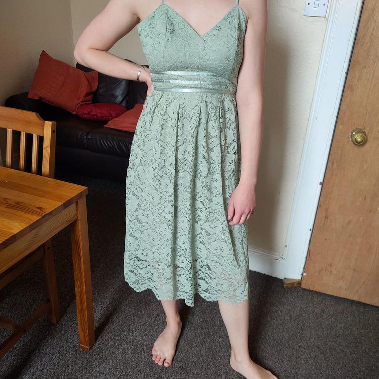 New Look Women's Green Dress Depop