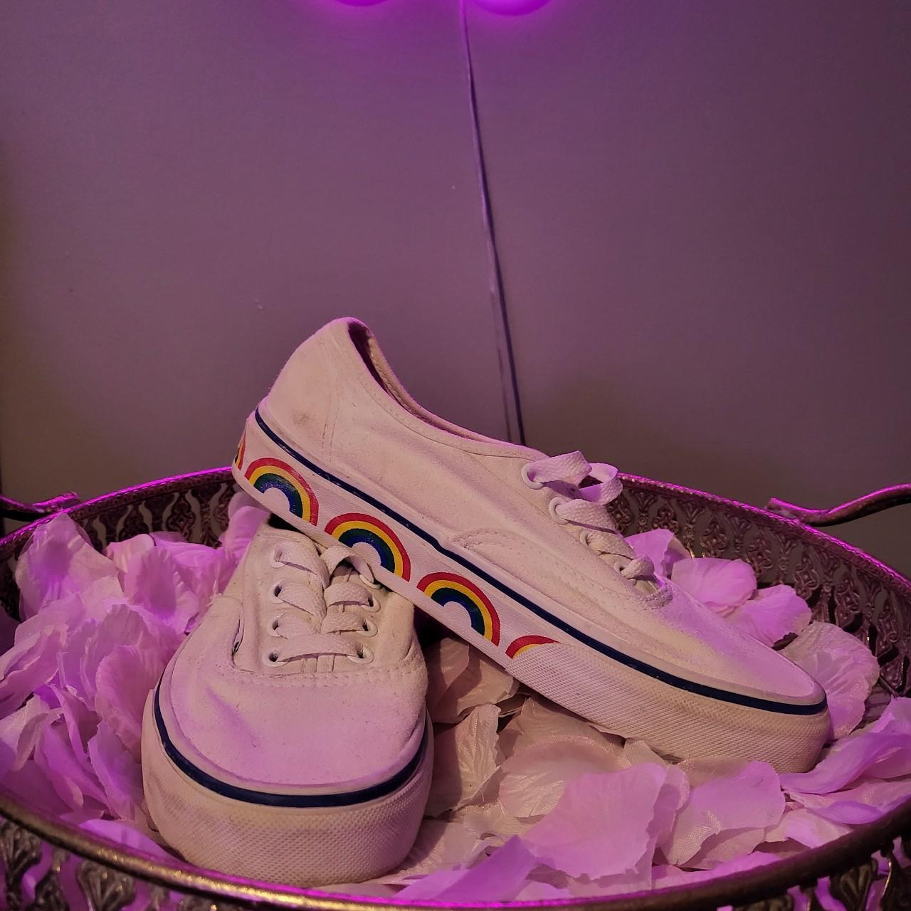 Womens rainbow hot sale vans