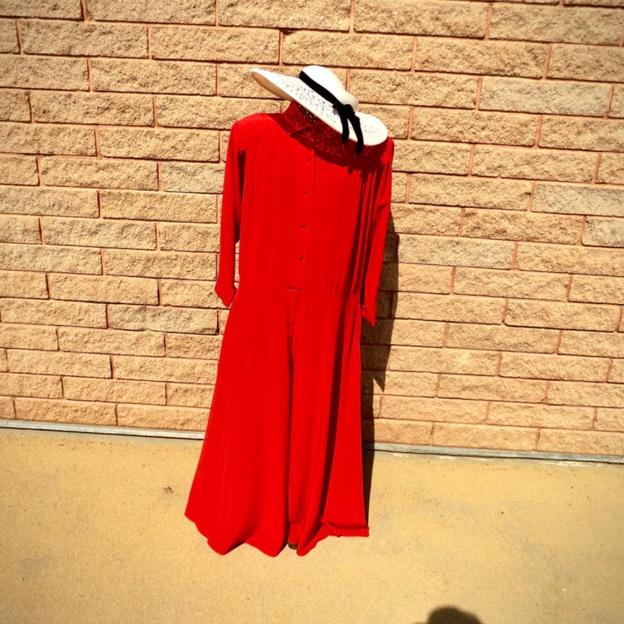 Product Image 1 - VOLUP 1980s Impromptu Coral Dress