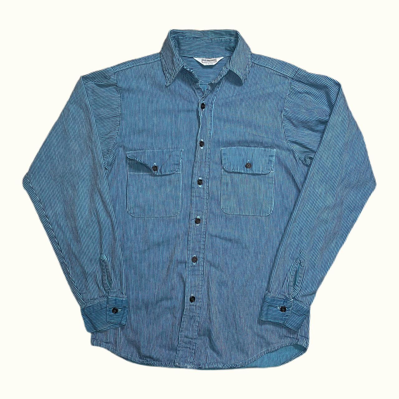 Product Image 1 - Vintage blue striped flannel shirt

Nice