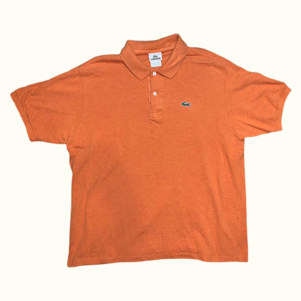 lacoste orange shirt