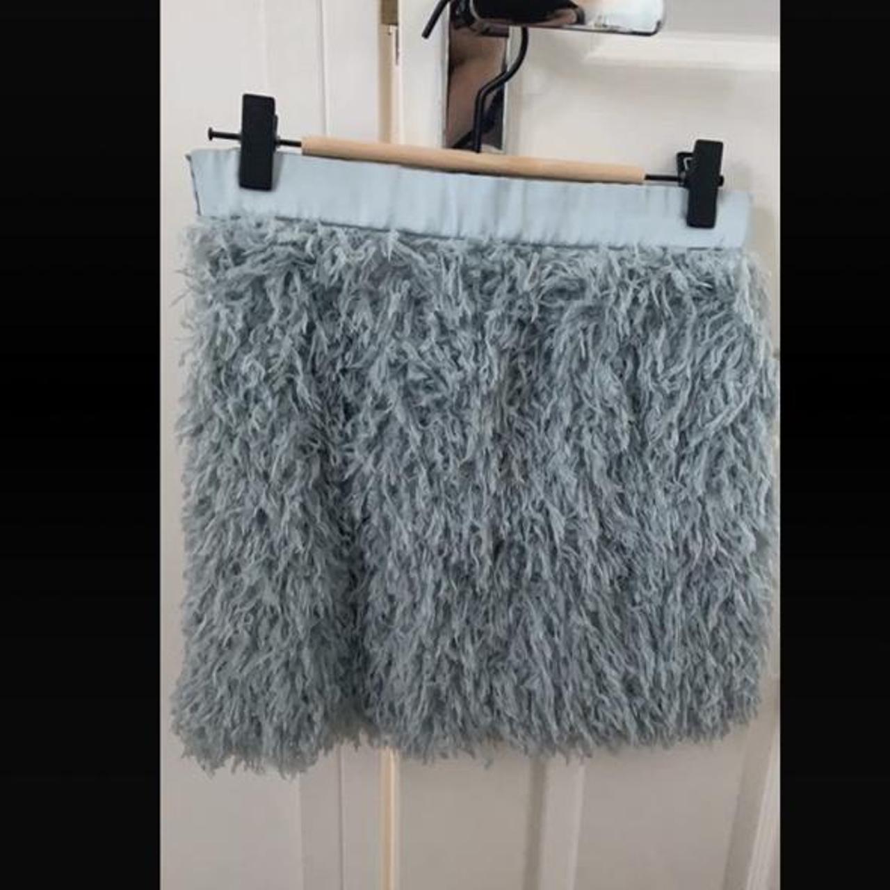 Blue feather shop skirt zara