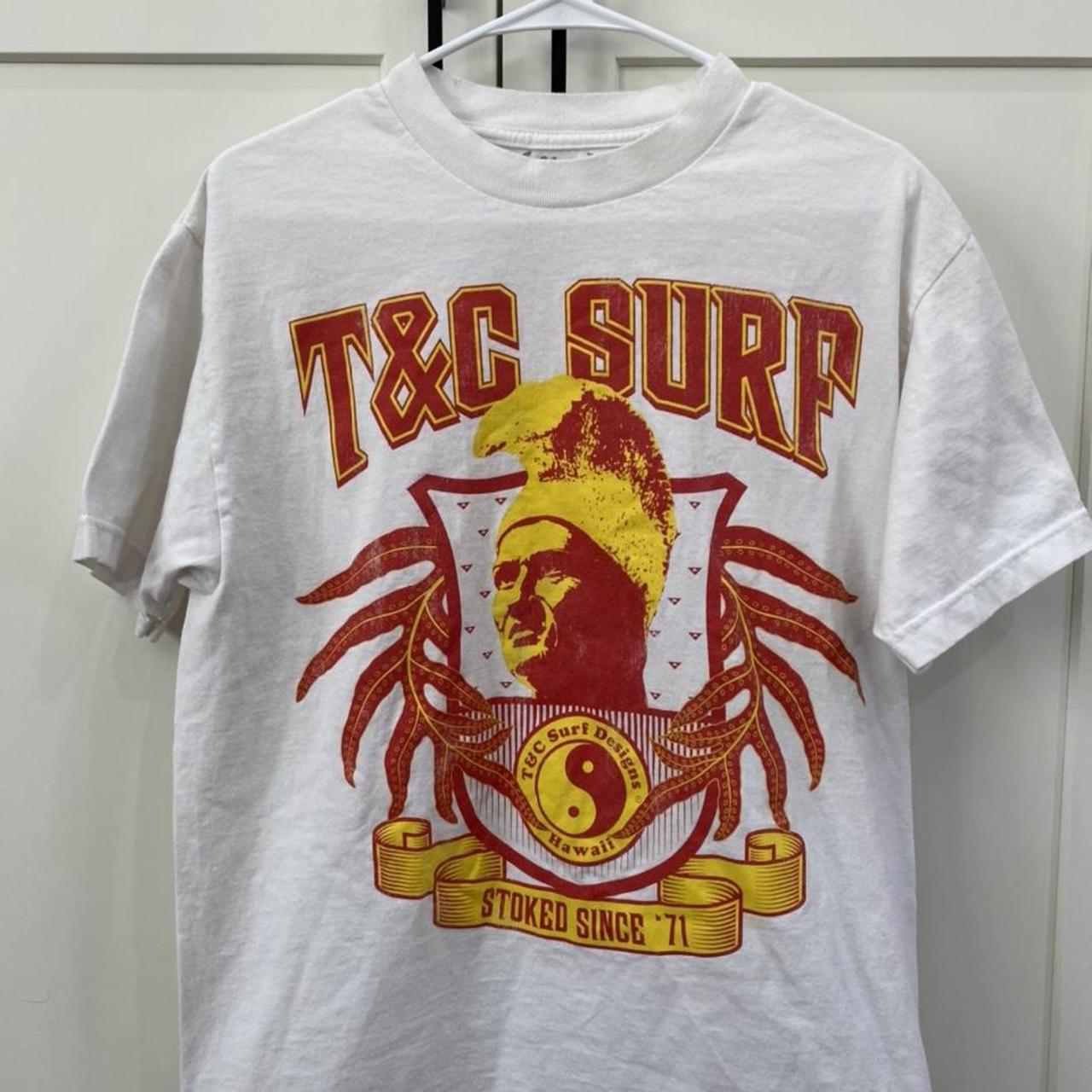 T&C surf t shirt. Size medium. #trojans #usc #surf... - Depop