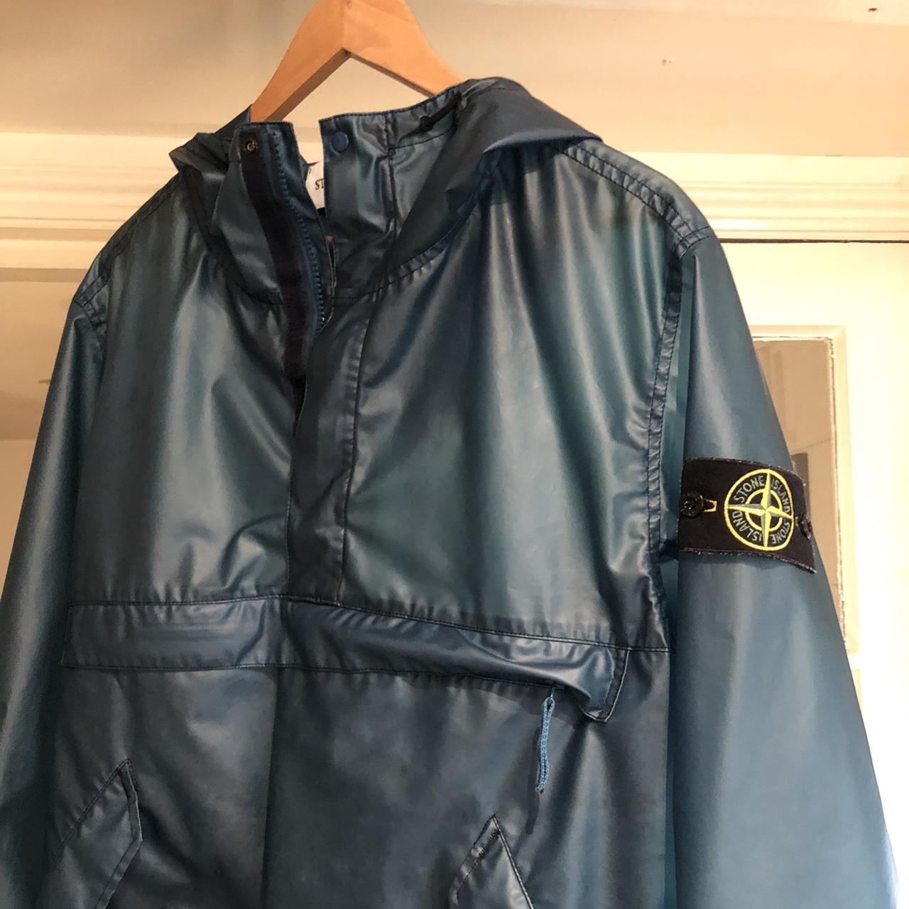 Supreme stone island poly store cover composite anorak black