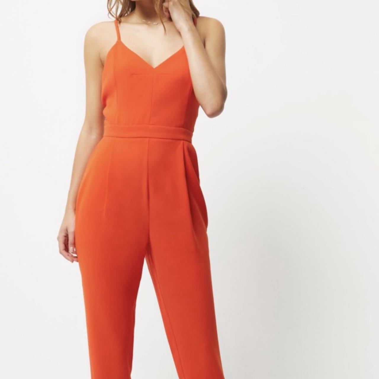 River island orange jumpsuit shop