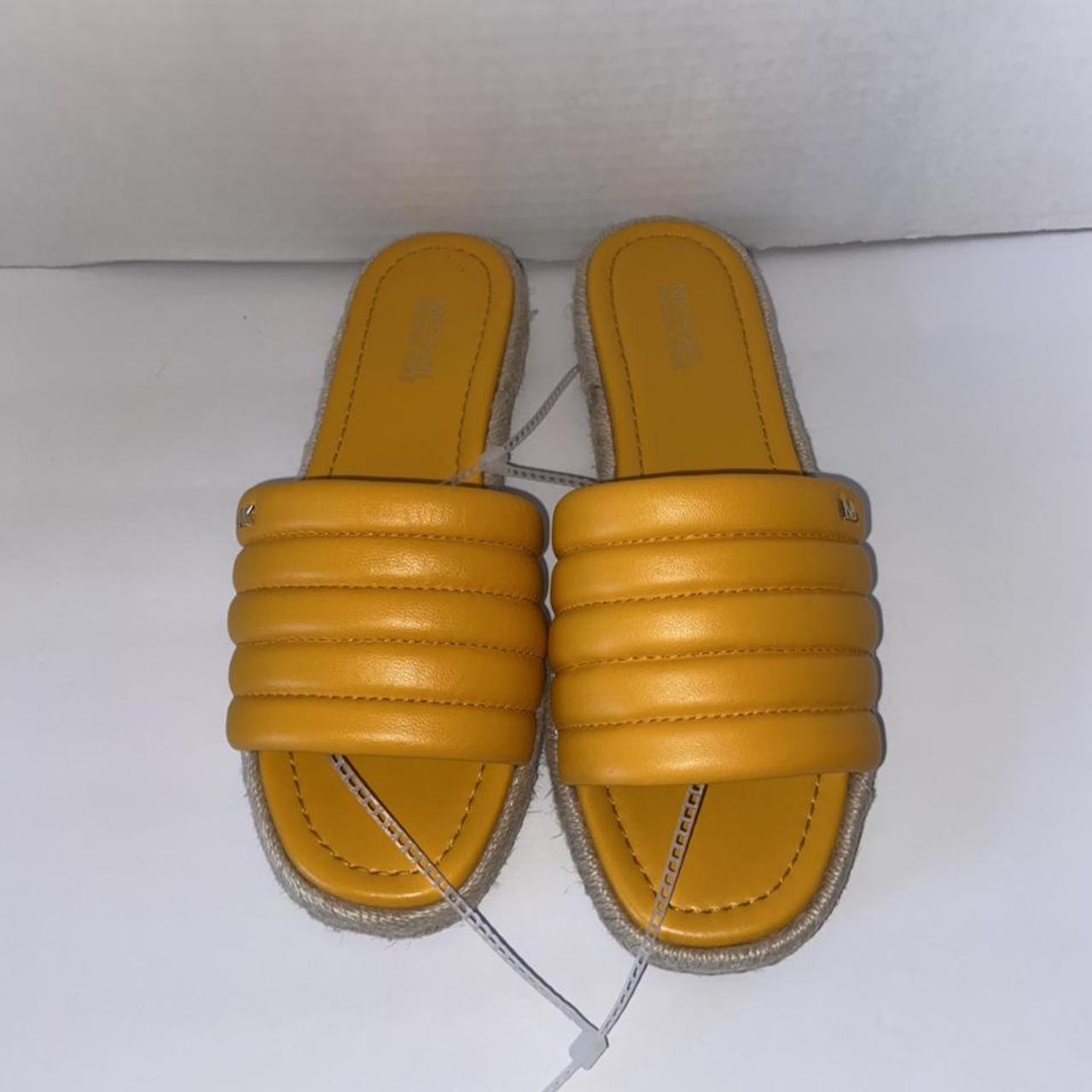 Michael kors shop slides yellow