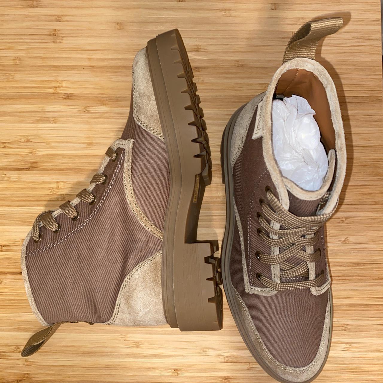 Ba&sh brand new canastra hiking boots, brown canvas - Depop