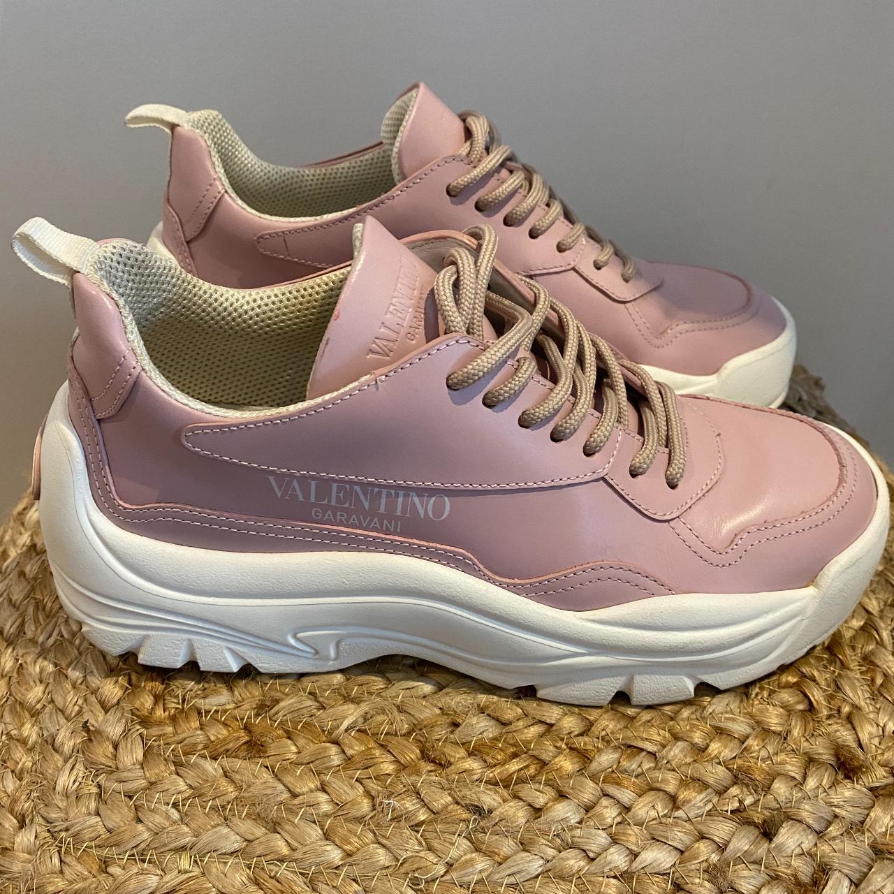 Pink Valentino Sneakers Gorgeous, Genuine Sneakers - Depop