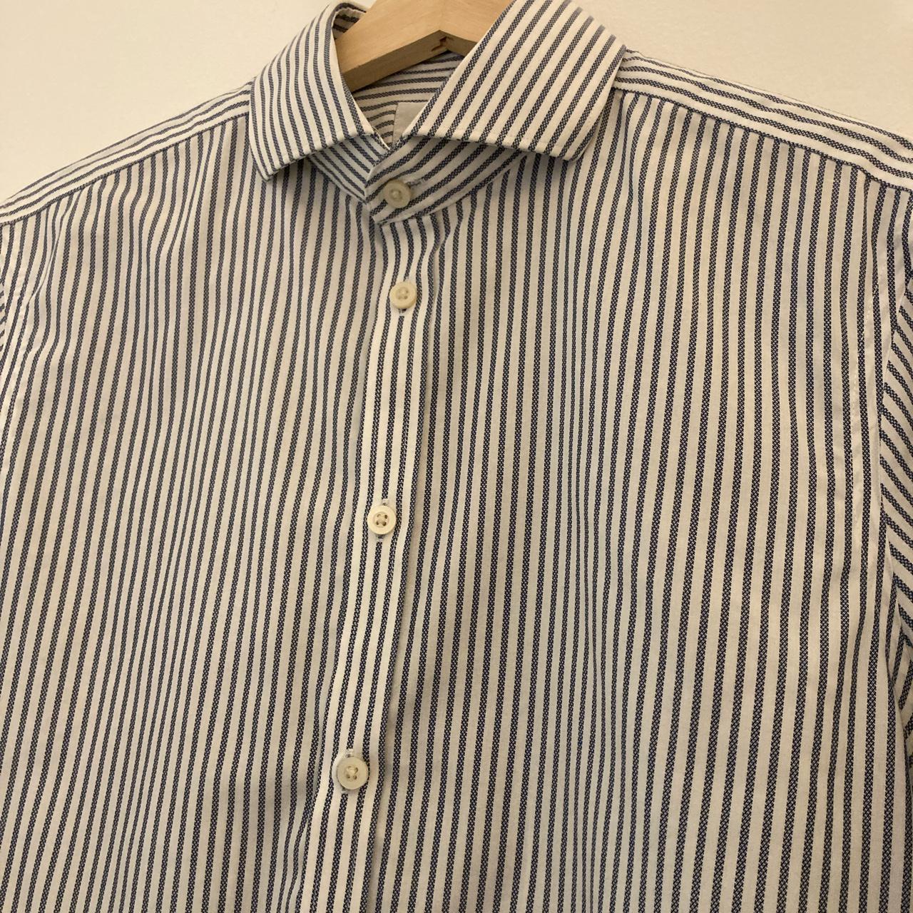 STRIPED MOSS BROS LONDON SHIRT SIZE MEDIUM, COULD... - Depop