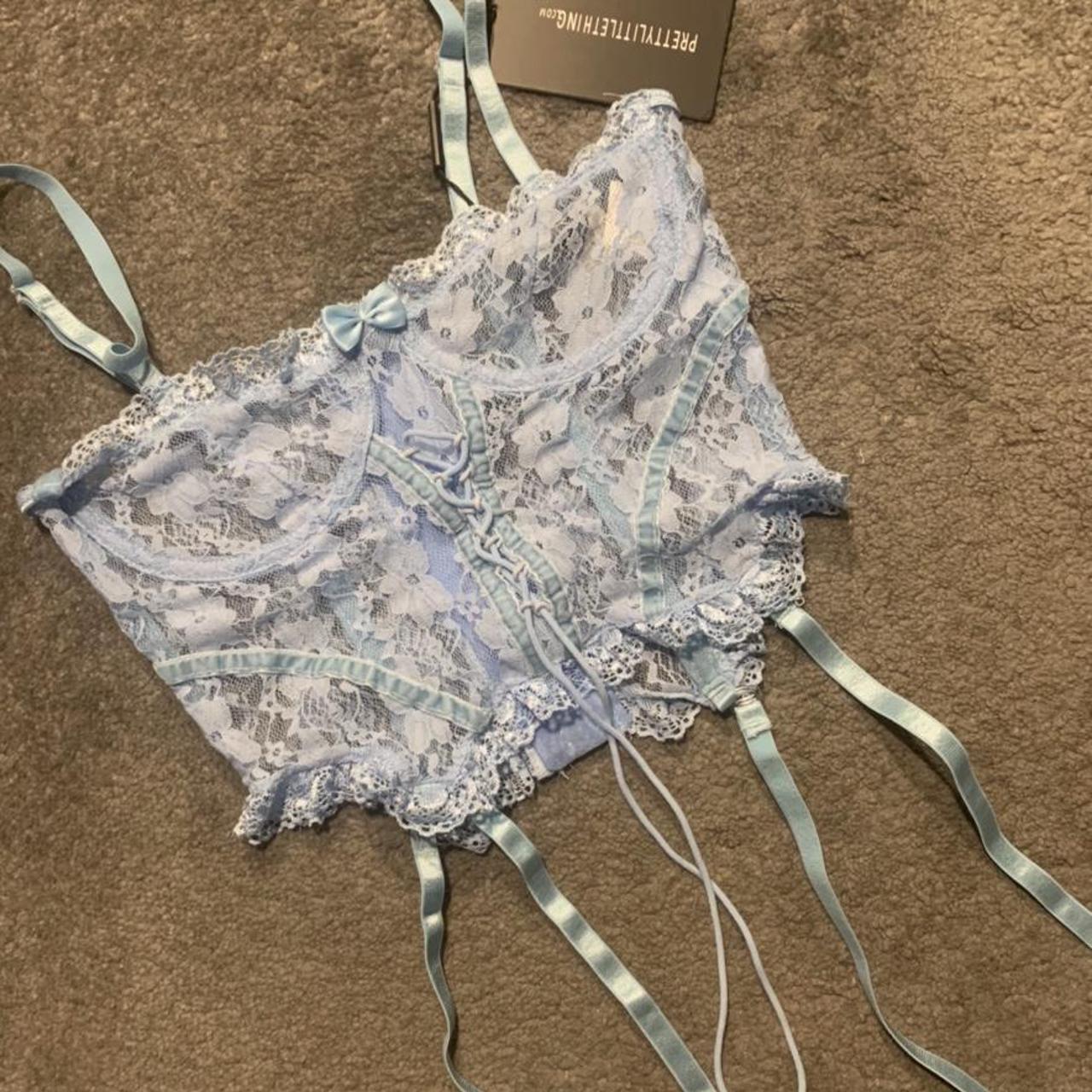 Product Image 2 - Baby blue lace corset lingerie