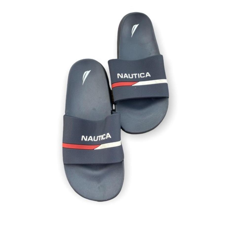 Nautica men s Slippers Color blue Size.7 NWOT No Depop