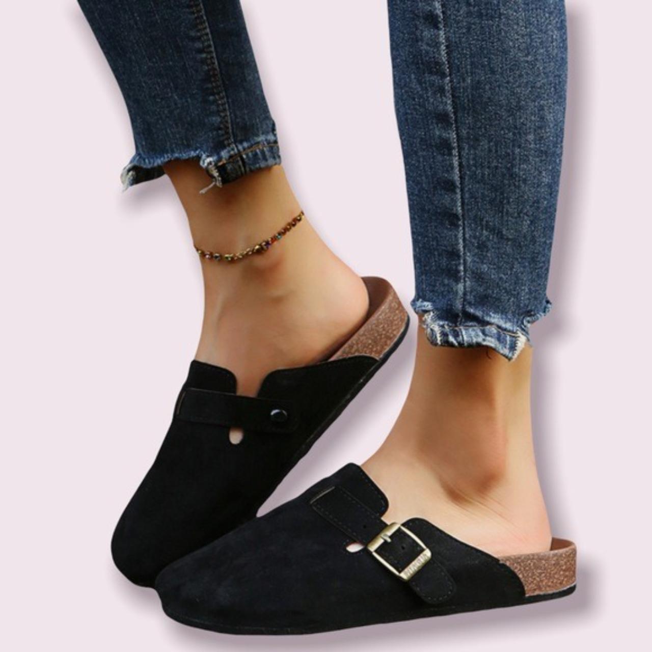 SHEIN Slippers New Summer Shoes, Color: Black,