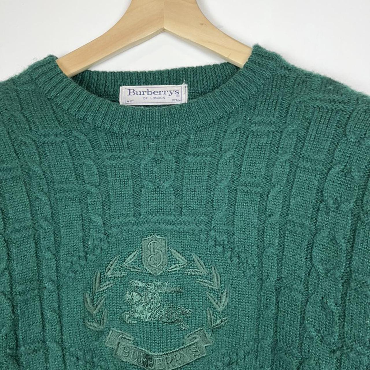 Burberry sweater deals mens green