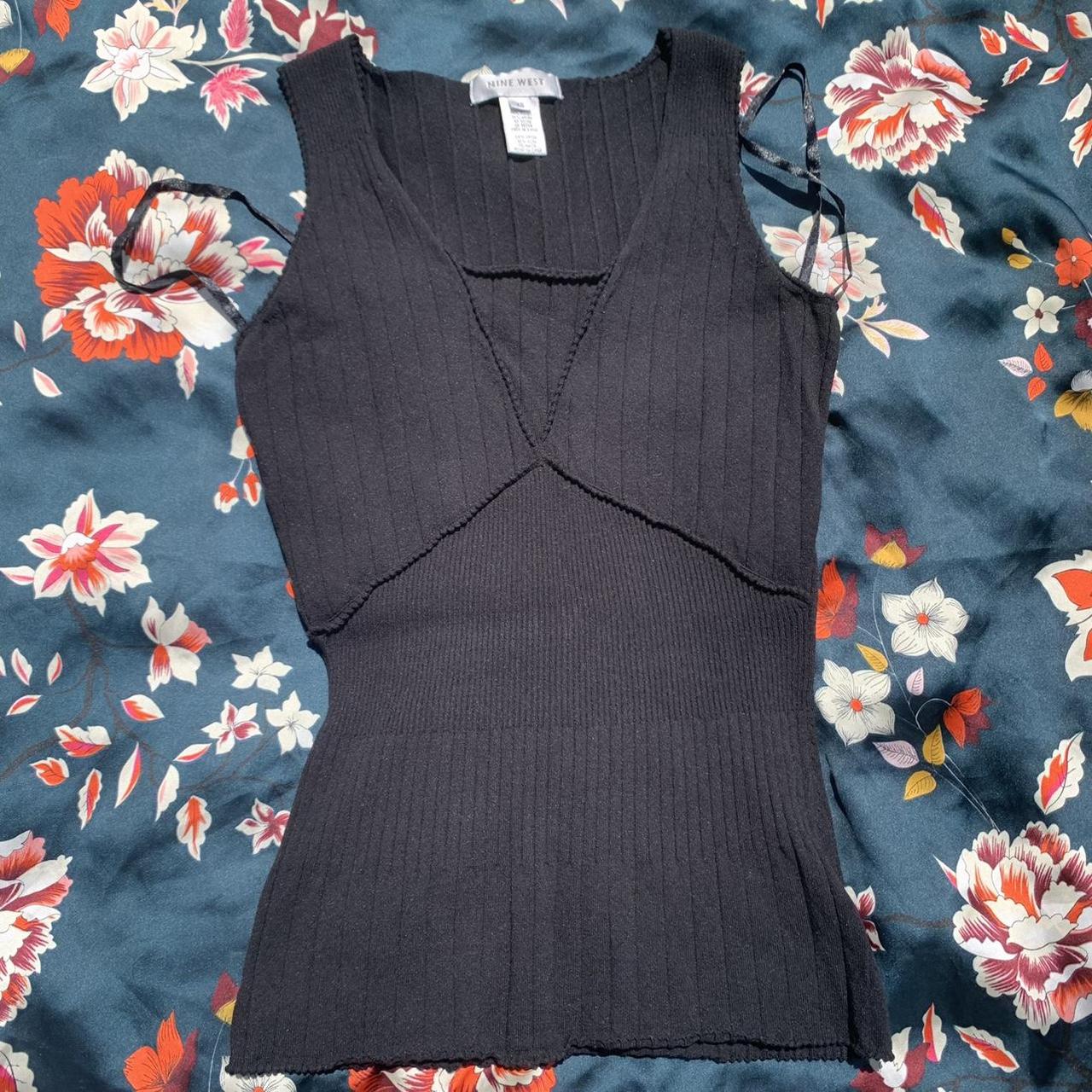 Nine West Women's Black Shirt | Depop