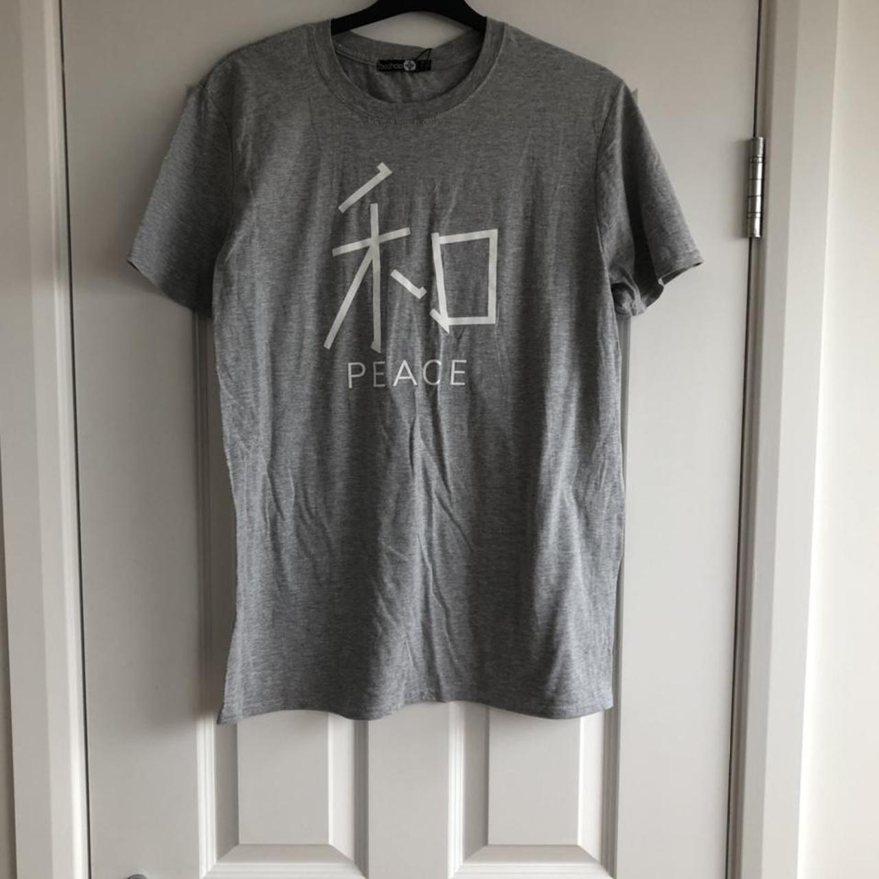 boohoo grey t shirt
