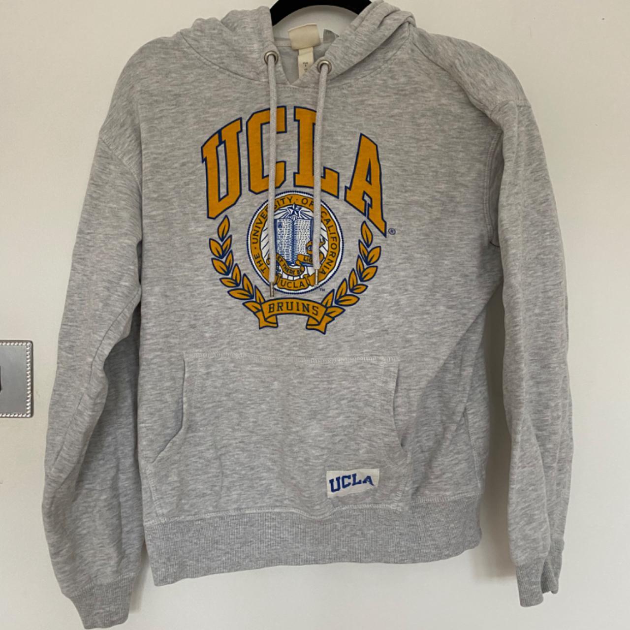 H&M x UCLA grey hoodie with yellow logo Size S but... - Depop