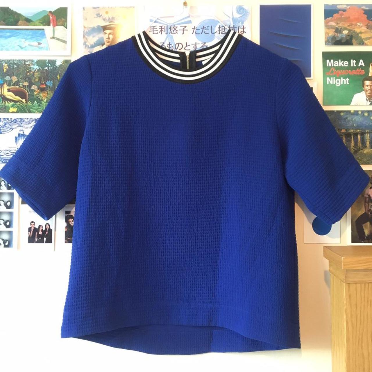 Product Image 4 - Cobalt blue textured Sandro top
A