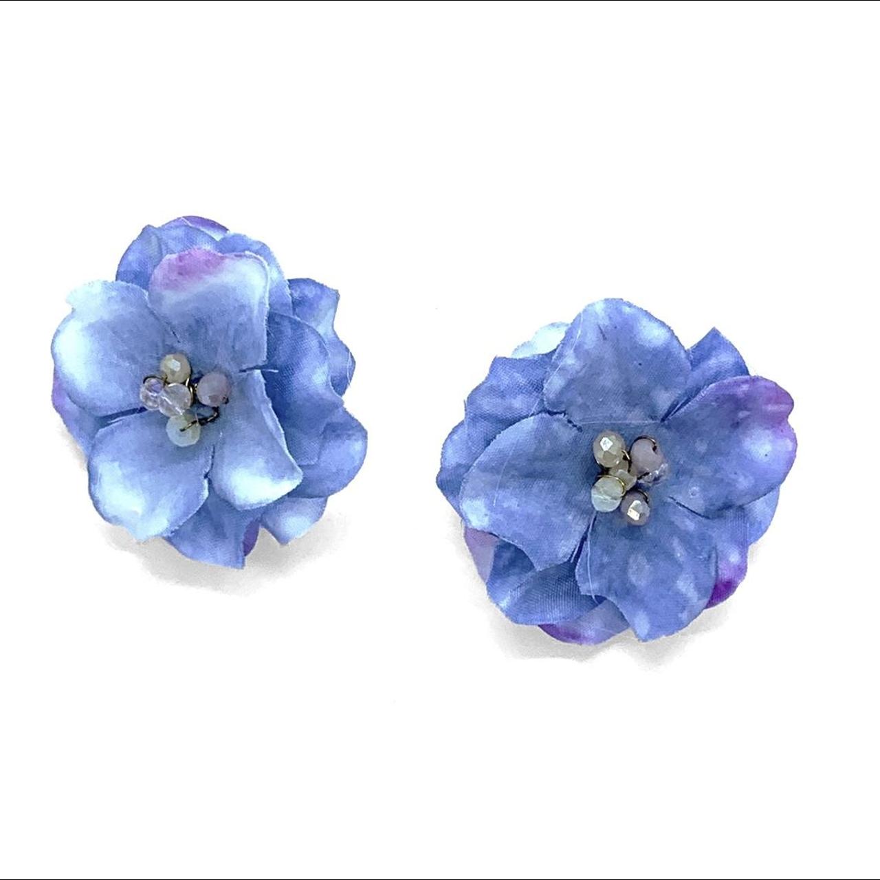 Sphider Design handmade Floral Earrings on Silver... - Depop