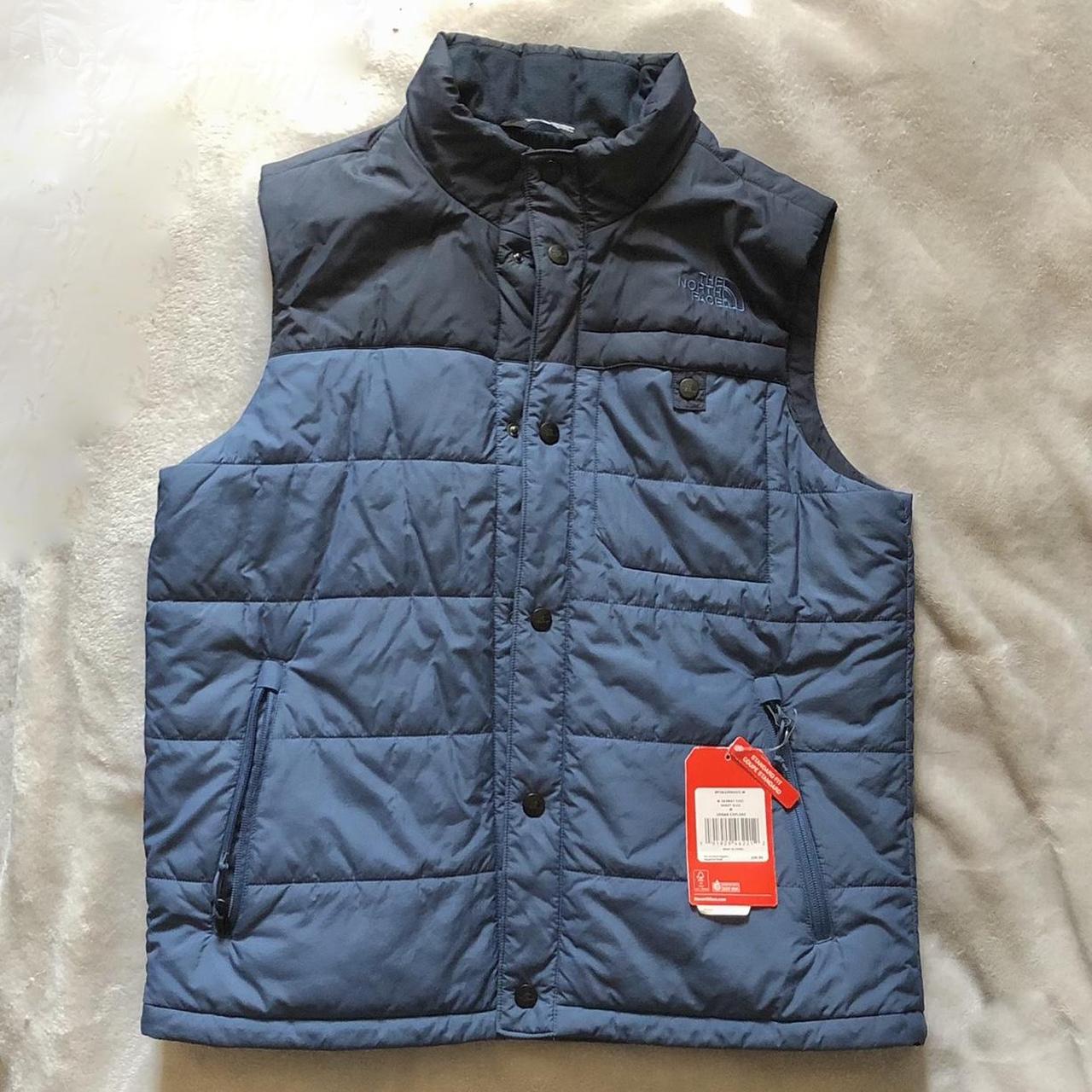 The North Face Men's Navy and Blue Vest | Depop