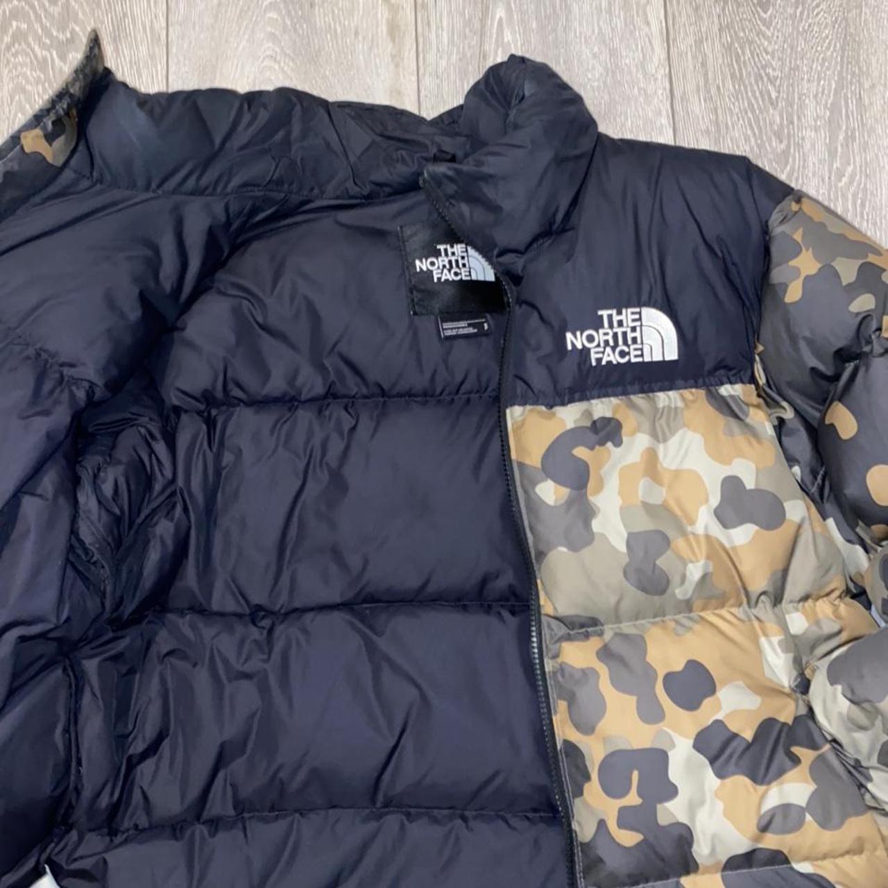 North face sale camo bubble jacket