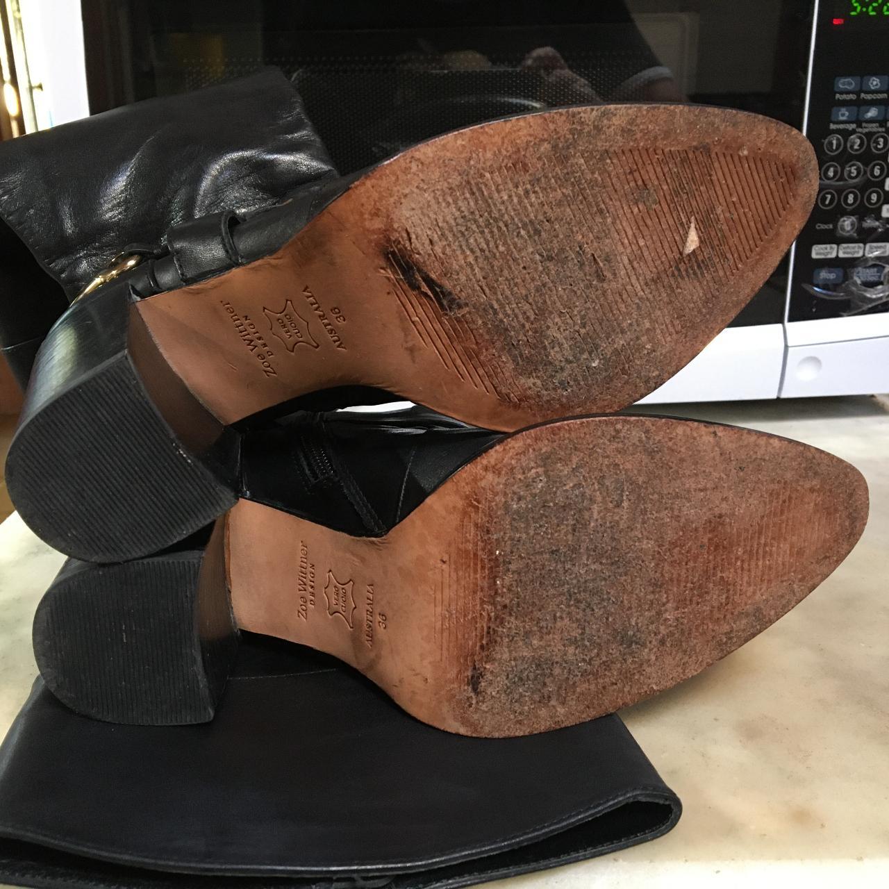Zoe Wittner Australia knee high leather black boots. Depop