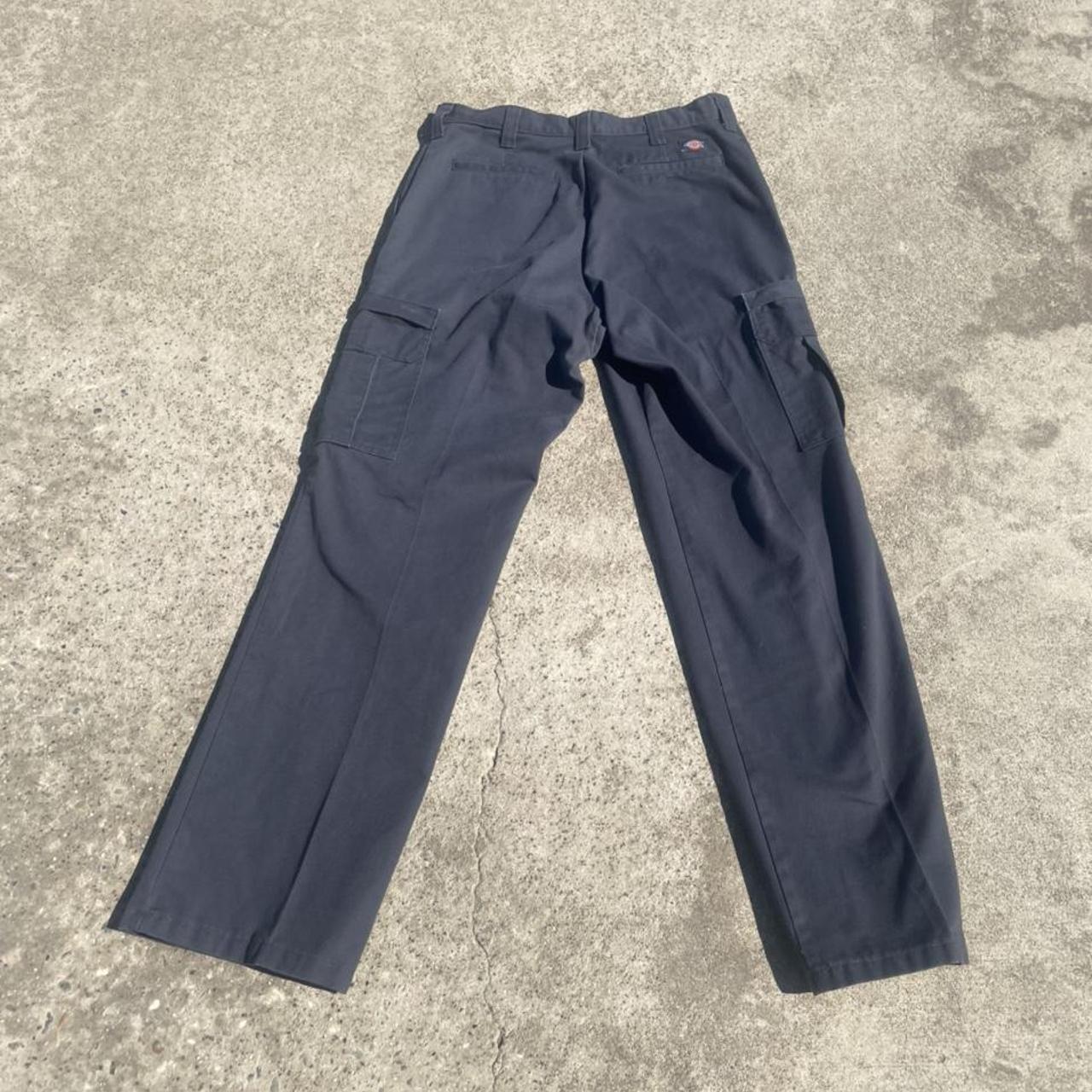 Dickies cargo pants, navy pants with big pockets on... - Depop