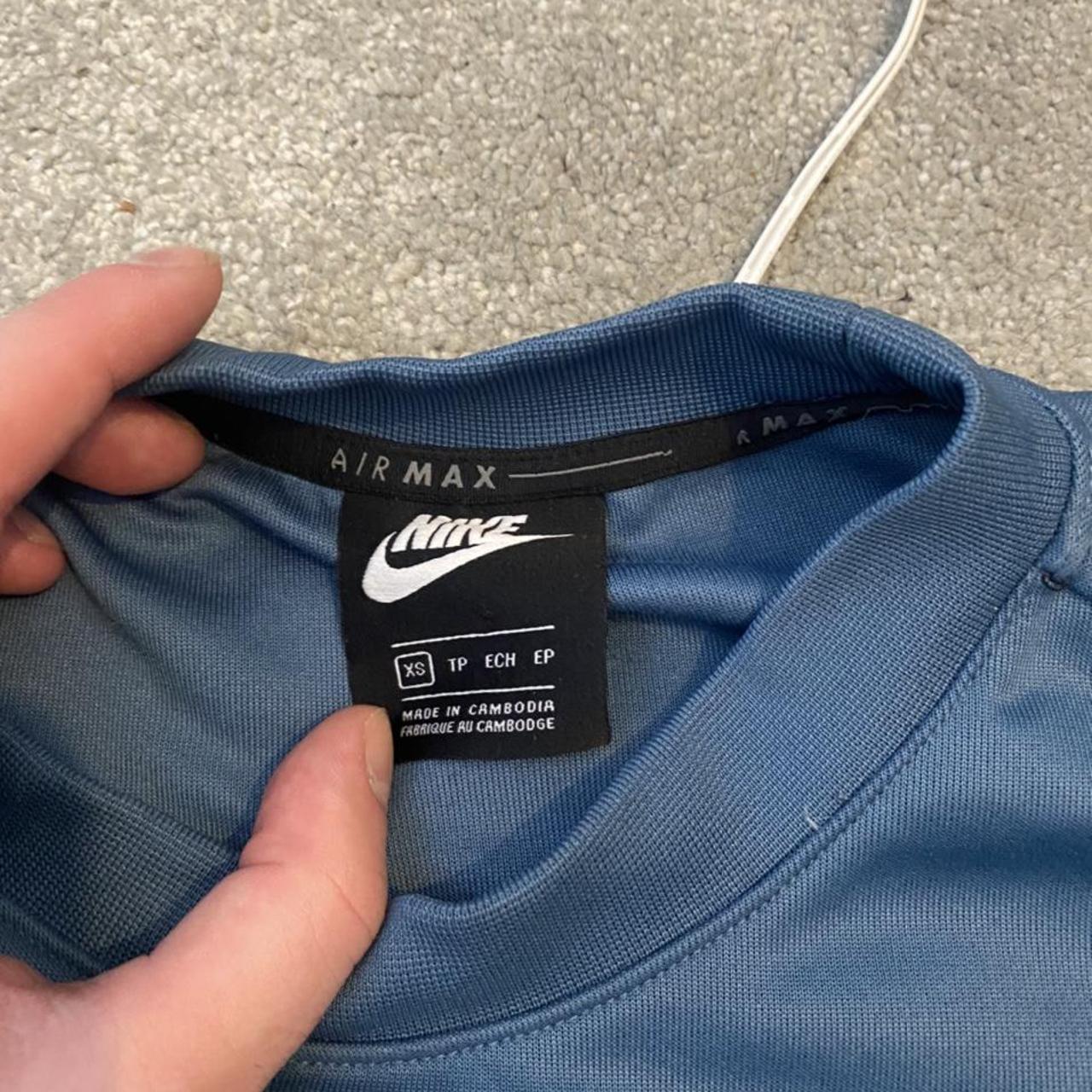 Blue Nike air max tracksuit. Size S. in used but... Depop