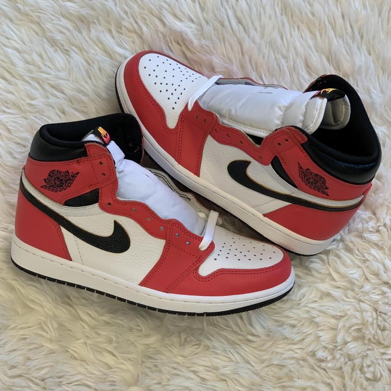 Jordan 1 Chicago Bred high og custom My best... Depop