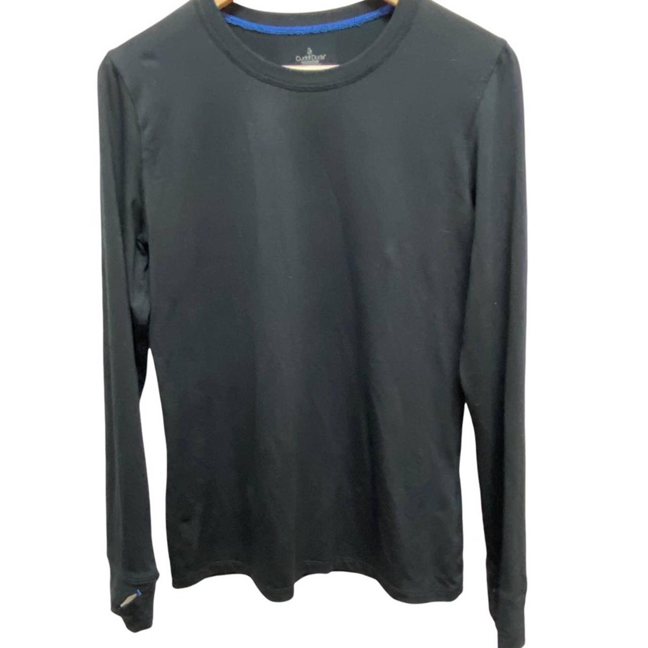 cuddle duds long sleeve crew with thumbholes
