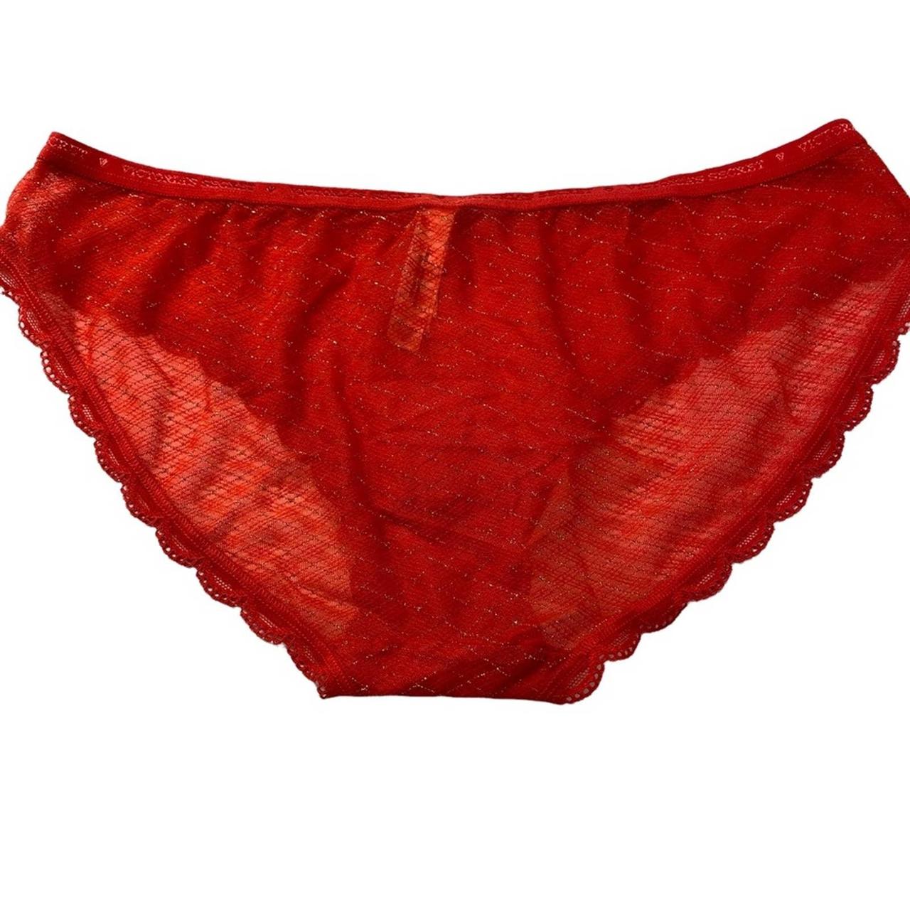 Victoria's Secret see ThRu red Lace cheeky Panty - Depop