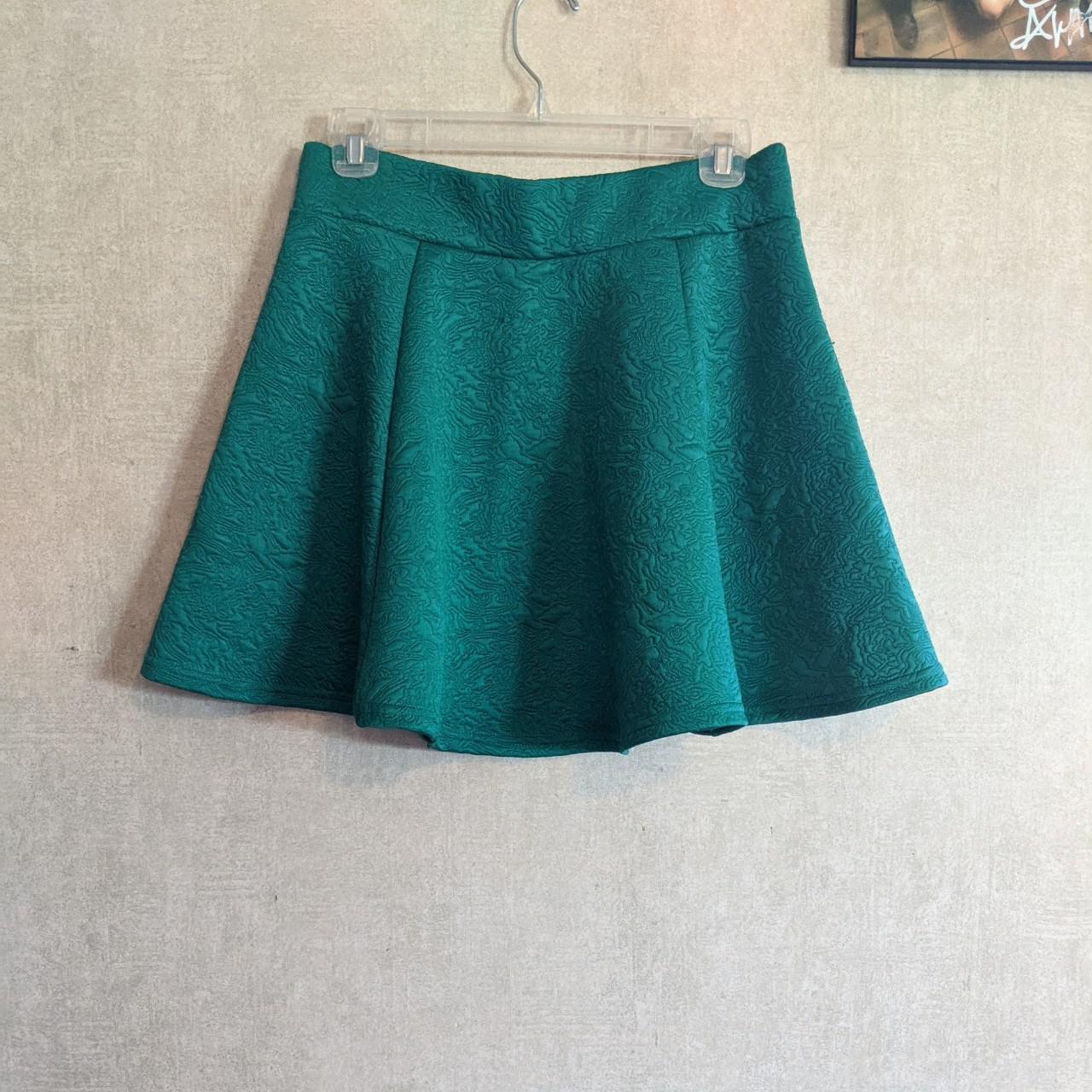 Green mini skirt H&M Size M Has small imperfection... Depop